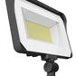 RAB X34M 65/55/45W LED Floodlight, 6346-9718 Lumens, Knuckle Mount, 3000K/4000K/5000K Color Temperature, 120/277V, Bronze