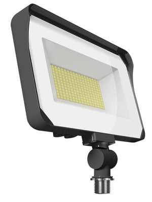RAB X34M 65/55/45W LED Floodlight, 6346-9718 Lumens, Knuckle Mount, 3000K/4000K/5000K Color Temperature, 120/277V, Bronze