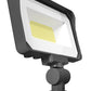 RAB X34S 35/25/20W LED Floodlight, 2685-4677 Lumens, Knuckle Mount, 3000K/4000K/5000K Color Temperature, 120/277V, Bronze