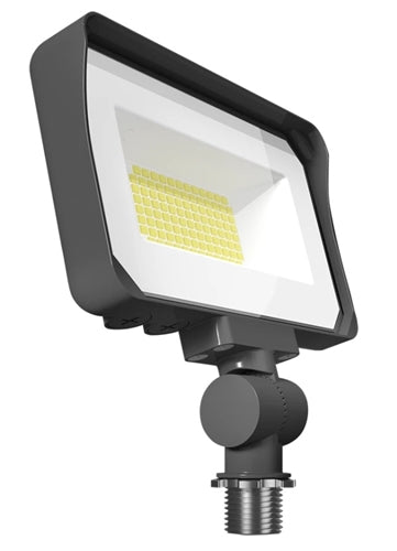 RAB X34S 35/25/20W LED Floodlight, 2685-4677 Lumens, Knuckle Mount, 3000K/4000K/5000K Color Temperature, 120/277V, Bronze
