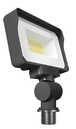 RAB X34XS 16/13/10W LED Floodlight, 1468-2353 Lumens, Knuckle Mount, 3000K/4000K/5000K Color Temperature, 120/277V, Bronze