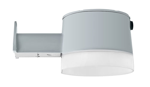 RAB YBLED26 Yardblaster 26W Cool LED 120V Integrated Photocell, 5000K Color Temperature, 67 CRI, Wall Mount, Silver Gray Finish