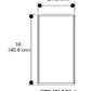 Shaper 673-16-WP-L3/830-UNV-BM-2VTB-BC 16" LED Cylinder Wall Light, Exterior Wall Mounting, 80 CRI, 3000K, 120-277V, Bronze Metallic, Two Vertical Trim Bars, Closed Bottom Cover