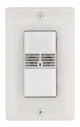 Square D Schneider Electric SLSDWS1277UI 120/277 VAC Wall Switch Occupancy Sensor with Single-Circuit Dual Technology Ivory Color