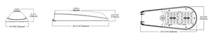 Streetworks ARCH-S-PA1-60-750-U-T2R-AP Small Archeon Roadway LED Light, 60W Bucket, 70 CRI, 5000K, 120-277V, Type II Roadway, No Mounting, Grey Finish