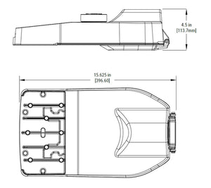 Streetworks ARCH2-80-740-U-T4W-AP-10K 80W Archeon Contemporary Size 2 Roadway Light, 70 CRI, 4000K, 120-277V, Type IV Wide Distribution, Grey Finish, Series 10kV UL 1449 Surge Protection Device