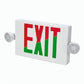 Sure Lites APC7RG All-Pro Combination Exit and Emergency Light, No Remote Heads, Nicked Cadmium Battery, Field Selectable Red or Green, White Housing