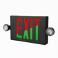Sure Lites APC7RGBK All-Pro Combination Exit and Emergency Light, No Remote Heads, Nicked Cadmium Battery, Field Selectable Red or Green, Black Housing