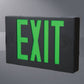 Sure Lites APX7GBK Thermoplastic LED Exit and Emergency Light, Nickel Cadmium Battery, Green Letters, Black Housing