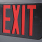 Sure Lites APX7RBK Thermoplastic LED Exit and Emergency Light, Nickel Cadmium Battery, Red Letters, Black Housing