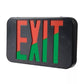 Sure Lites APX7RGBK LED Exit Sign Thermoplastic Housing with Selectable Red or Green Faces, Nickel Cadmium Battery, Black Housing