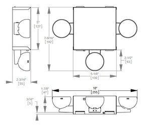 Sure Lites ATLEMINI-3H AtLite LED Emergency Light, Three Heads