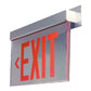 Sure Lites ES61SRC AC Self Powered Surface Edgelit Exits LED Light, Single Face, Surface Unit, Red Letters, Ceiling Mounting