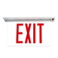 Sure Lites EUR61R LED Edge Lit Exit Sign, Recessed Mount, AC Only, Single Face Clear, Red Letter, Anodized Aluminum