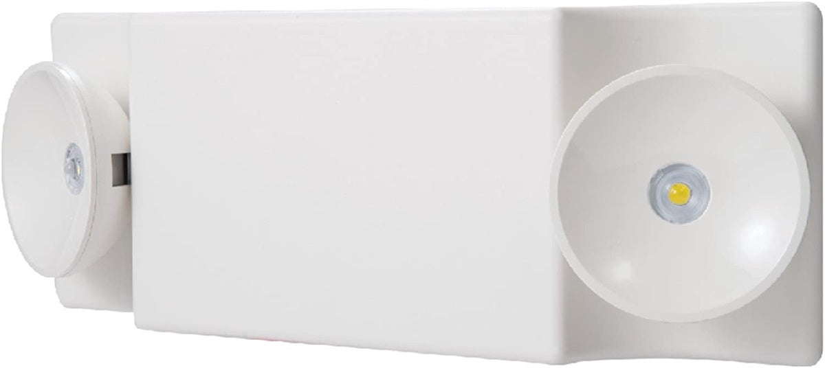 Sure Lites SEL50 LED Emergency Light, 50 Coverage, Adjustable Optic, No Self-Diagnostic, NiCad Battery, Circular Head, White
