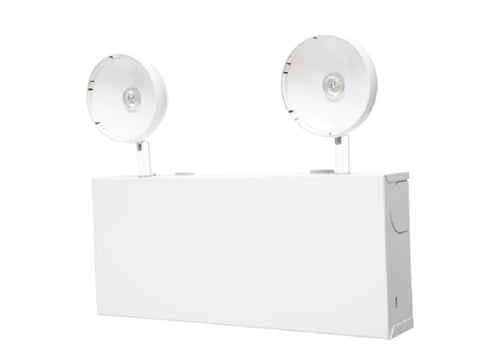 Sure Lites SELM60R4SD 4W LED Emergency Light, Metal Housing, 60 Feet Spacing, Adjustable Optic with Self Diagnostics