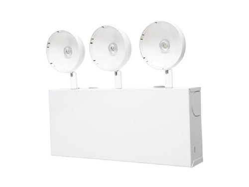 Sure Lites SELM80SD LED Emergency Light, Metal Housing, 80 Feet Spacing, Adjustable Optic with Self Diagnostics