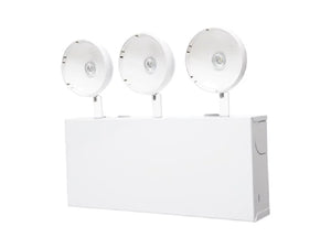 Sure Lites SELM80SD LED Emergency Light, Metal Housing, 80 Feet Spacing, Adjustable Optic with Self Diagnostics