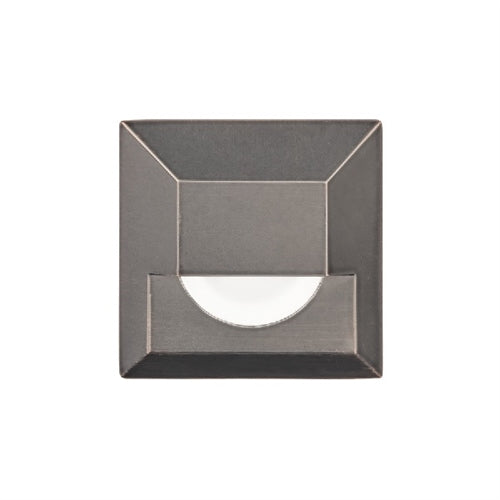 WAC Lighting 2061-30BS 2" Inground Square Step Light, 3000K Color Temperature, 85 CRI, Bronzed Stainless Steel