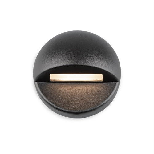 WAC Lighting 3011-27BBR Deck and Patio Circle LED Light, 2700K Color Temperature, 90 CRI, Bronze on Brass