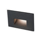 WAC Lighting 4011-30BK 12V Rectangle Step Light, 3000K Color Temperature, 90 CRI, Black on Aluminum
