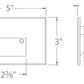 WAC Lighting 4011-30BK 12V Rectangle Step Light, 3000K Color Temperature, 90 CRI, Black on Aluminum