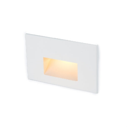 WAC Lighting 4011-30WT 12V Rectangle Step Light, 3000K Color Temperature, 90 CRI, Cast Stainless Steel