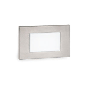 WAC Lighting 4071-30SS 12V Rectangle LED Step and Wall Light, 3000K Color Temperature, Stainless Steel
