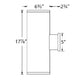 WAC Lighting DS-WD06-S927S-GH Tube Architectural 18" LED Outdoor Wall Sconce, Straight Up and Down, 16 Degree Beam Angle, 3000K Color Temperature, 85 CRI, Graphite