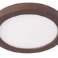WAC Lighting FM-05RN-930-BZ 5" LED Round Ceiling and Wall Mount, 12W, 3000K Color Temperature, 90 CRI, 1050 Lumens, Bronze