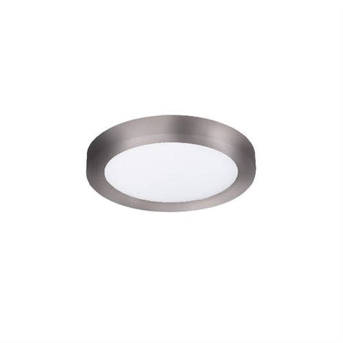 WAC Lighting FM-05RN-935-NI 5" LED Round Ceiling and Wall Mount, 12W, 3500K Color Temperature, 90 CRI, 1050 Lumens, Nickel