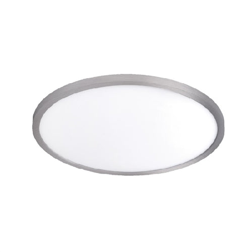 WAC Lighting FM-15RN-930-NI 15" LED Round Ceiling and Wall Mount, 28W, 3000K Color Temperature, 90 CRI, 2550 Lumens, Nickel
