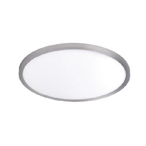 WAC Lighting FM-15RN-935-NI 15" LED Round Ceiling and Wall Mount, 28W, 3500K Color Temperature, 90 CRI, 2550 Lumens, Nickel