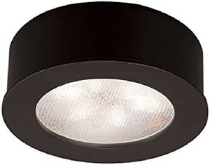WAC Lighting HR-LED87-27-BK LED Round Button Light, 2700K, Black