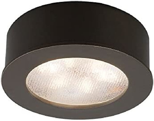 WAC Lighting HR-LED87-DB LED Round Button Light, 3000K, Dark Bronze