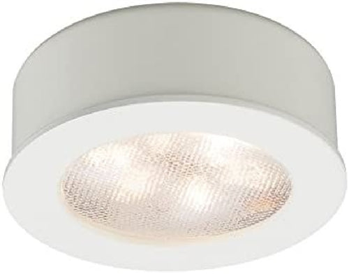 WAC Lighting HR-LED87-WT LED Round Button Light, 3000K, White