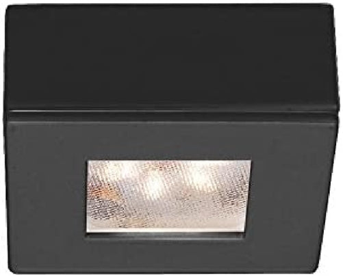 WAC Lighting HR-LED87S-27-BK LED Square Button Light, 2700K, Black