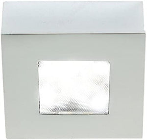 WAC Lighting HR-LED87S-27-CH LED Square Button Light, 2700K, Chrome