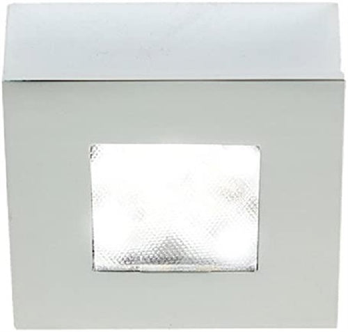WAC Lighting HR-LED87S-27-CH LED Square Button Light, 2700K, Chrome