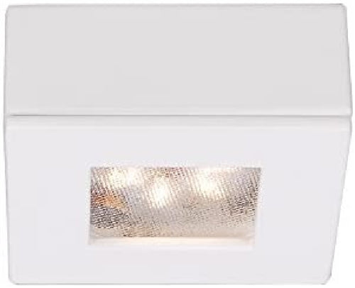WAC Lighting HR-LED87S-27-WT LED Square Button Light, 2700K, White