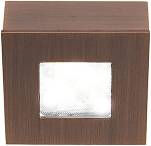 WAC Lighting HR-LED87S-CB LED Square Button Light, 3000K, Copper Bronze