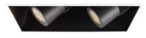 WAC Lighting MT-4LD216TL-WT 4" LED Precision Multiples Invisible Trim for 2 Light Spot Housing, White