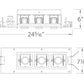 WAC Lighting MT-4LD316N-S927-BK 4" Non IC LED Precision Multiples Adjustable Spot 3 Light Housing, 16.5W, 0-10V Dimming, 120-277V, Spot Beam, 90 CRI, 2700K Color Temperature, Black