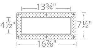 WAC Lighting MT-4LD316TL-WT 4" LED Precision Multiples Invisible Trim for Adjustable Spot 3 Light Housing, White