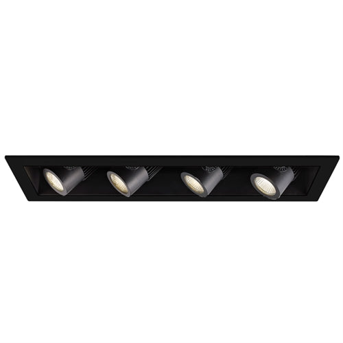 WAC Lighting MT-4LD416T-BK 4" LED Precision Multiples Trim for Adjustable Spot 4 Light Housing, Black