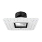 WAC R2ASAL-F830-LBK 2" Square Adjustable Trimless Housing, Wet Location, 40 Degrees Beam Spread, 85 CRI, 3000K, Lensed Black