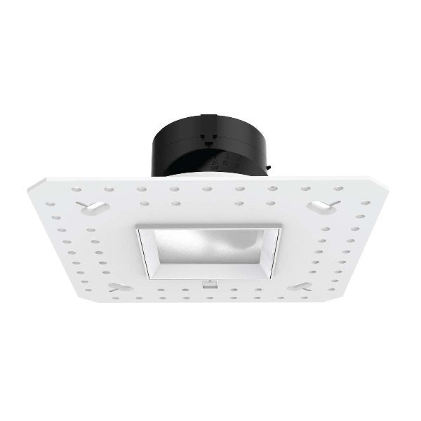 WAC R2ASAL-F835-LWT 2" Square Adjustable Trimless Housing, Wet Location, 40 Degrees Beam Spread, 85 CRI, 3500K, Lensed White