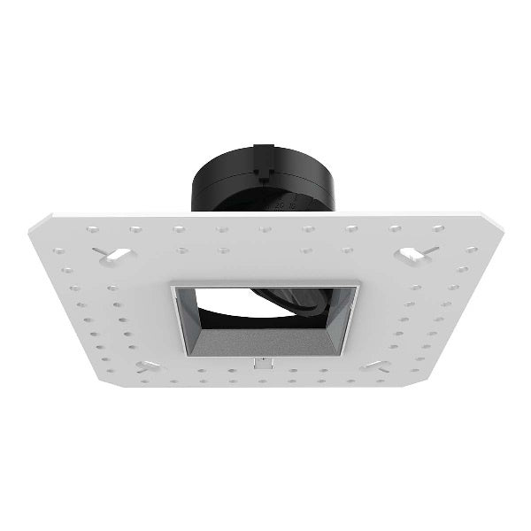 WAC R2ASAL-N927-HZ 2" Square Adjustable Trimless Housing, Damp Location, 26 Degrees Beam Spread, 90 CRI, 2700K, Haze