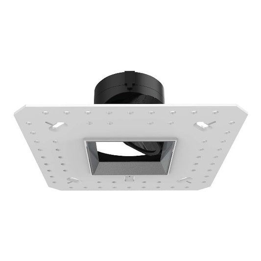 WAC R2ASAL-N927-HZ 2" Square Adjustable Trimless Housing, Damp Location, 26 Degrees Beam Spread, 90 CRI, 2700K, Haze