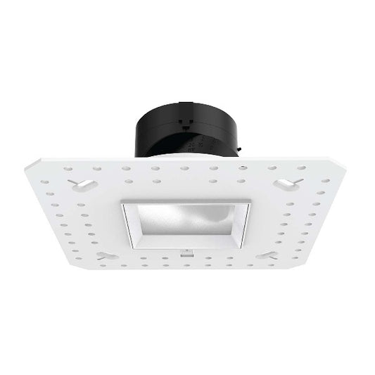 WAC R2ASAL-N930-LWT 2" Square Adjustable Trimless Housing, Wet Location, 26 Degrees Beam Spread, 90 CRI, 3000K, Lensed White